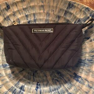 Victoria's Secret Women's Black Wallet-Purse, Make-Up Bag